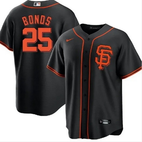 Men San Francisco New York Giants 25 Barry Bonds Black Cool Base Stitched Jerse Men San Francisco New York Giants 25 Barry Bonds Black Cool Base Stitched Jerse
