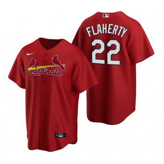Men St Louis Cardinals 22 Jack Flaherty Red Cool Base Stitched Jersey Men St Louis Cardinals 22 Jack Flaherty Red Cool Base Stitched Jersey