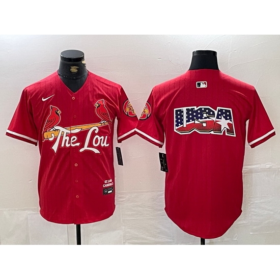 Men St Louis Cardinals Team Big Logo Red 2024 City Connect Limited Stitched Baseball Jersey 5 Men St Louis Cardinals Team Big Logo Red 2024 City Connect Limited Stitched Baseball Jersey 5