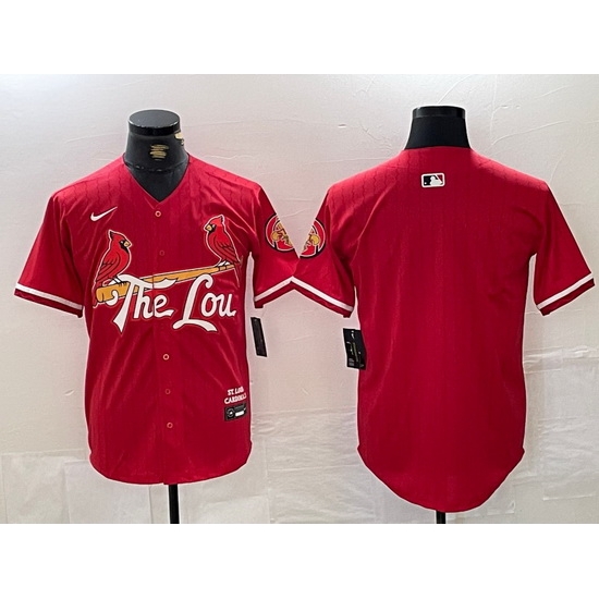 Men St Louis Cardinals Team Big Logo Red 2024 City Connect Limited Stitched Baseball Jerseys Men St Louis Cardinals Team Big Logo Red 2024 City Connect Limited Stitched Baseball Jerseys