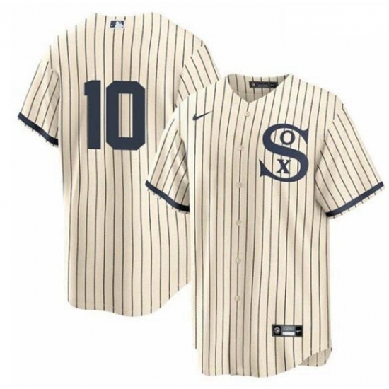 Men White Sox 10 Yoan Moncada Cream 2021 Field Of Dreams Cool Base Jersey Men White Sox 10 Yoan Moncada Cream 2021 Field Of Dreams Cool Base Jersey