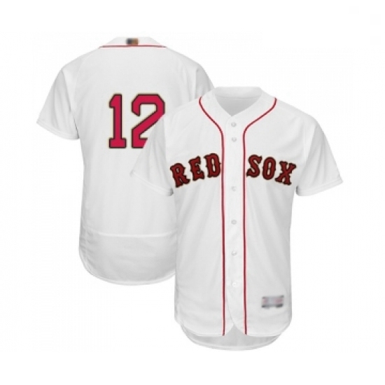 Mens Boston Red Sox 12 Brock Holt White 2019 Gold Program Flex Base Authentic Collection Baseball Jersey Mens Boston Red Sox 12 Brock Holt White 2019 Gold Program Flex Base Authentic Collection Baseball Jersey