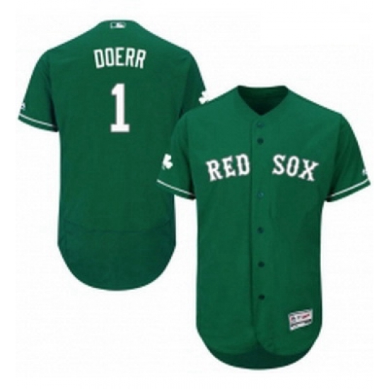 Mens Majestic Boston Red Sox 1 Bobby Doerr Green Celtic Flexbase Authentic Collection MLB Jersey Mens Majestic Boston Red Sox 1 Bobby Doerr Green Celtic Flexbase Authentic Collection MLB Jersey