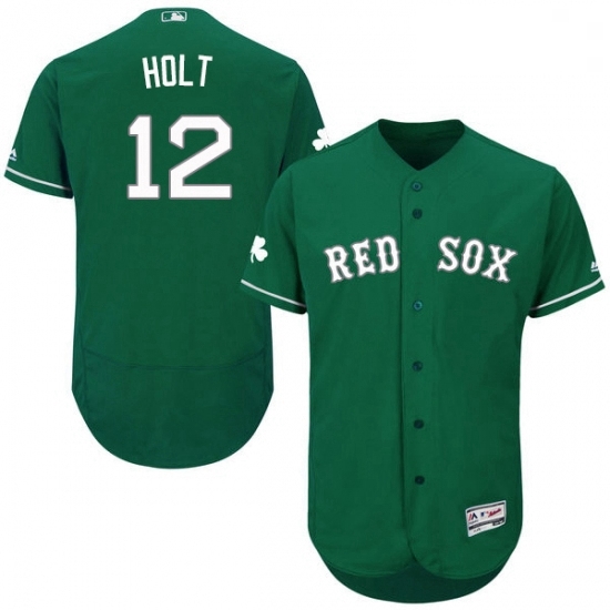 Mens Majestic Boston Red Sox 12 Brock Holt Green Celtic Flexbase Authentic Collection MLB Jersey Mens Majestic Boston Red Sox 12 Brock Holt Green Celtic Flexbase Authentic Collection MLB Jersey
