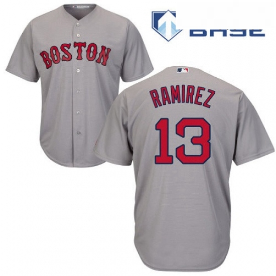 Mens Majestic Boston Red Sox 13 Hanley Ramirez Replica Grey Road Cool Base MLB Jersey Mens Majestic Boston Red Sox 13 Hanley Ramirez Replica Grey Road Cool Base MLB Jersey
