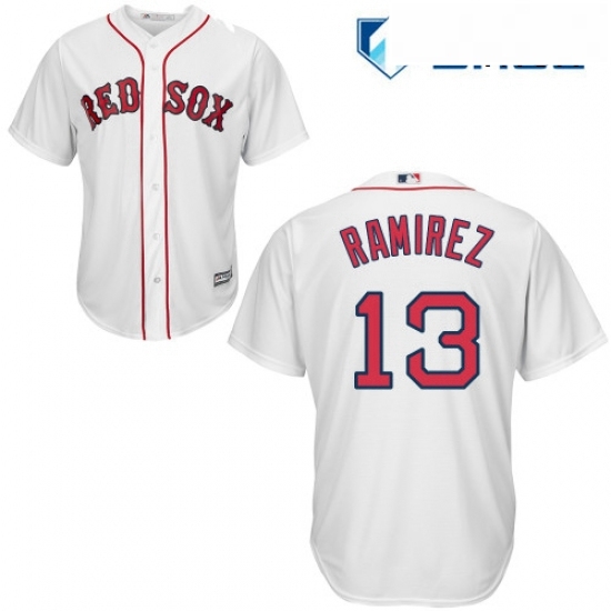 Mens Majestic Boston Red Sox 13 Hanley Ramirez Replica White Home Cool Base MLB Jersey Mens Majestic Boston Red Sox 13 Hanley Ramirez Replica White Home Cool Base MLB Jersey