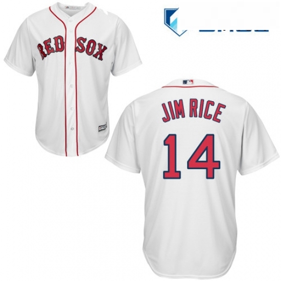 Mens Majestic Boston Red Sox 14 Jim Rice Replica White Home Cool Base MLB Jersey Mens Majestic Boston Red Sox 14 Jim Rice Replica White Home Cool Base MLB Jersey