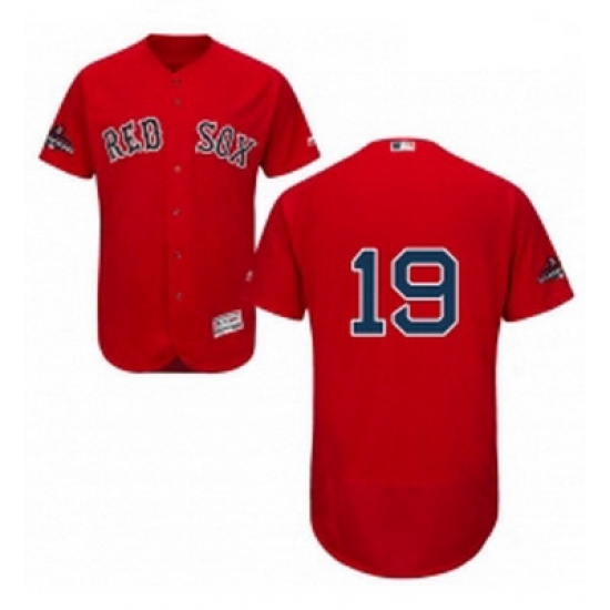 Mens Majestic Boston Red Sox 19 Fred Lynn Red Alternate Flex Base Authentic Collection 2018 World Series Jersey Mens Majestic Boston Red Sox 19 Fred Lynn Red Alternate Flex Base Authentic Collection 2018 World Series Jersey