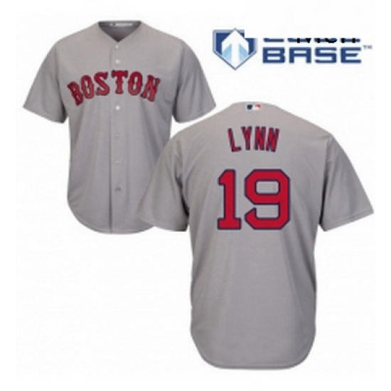 Mens Majestic Boston Red Sox 19 Fred Lynn Replica Grey Road Cool Base MLB Jersey Mens Majestic Boston Red Sox 19 Fred Lynn Replica Grey Road Cool Base MLB Jersey