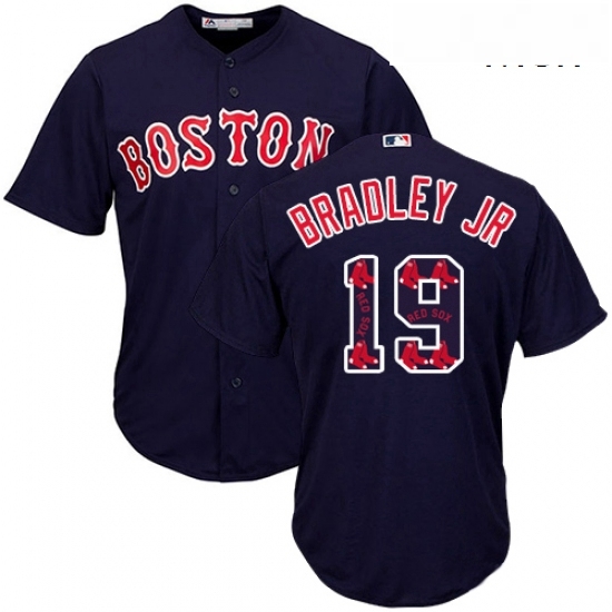 Mens Majestic Boston Red Sox 19 Jackie Bradley Jr Authentic Navy Blue Team Logo Fashion Cool Base MLB Jersey Mens Majestic Boston Red Sox 19 Jackie Bradley Jr Authentic Navy Blue Team Logo Fashion Cool Base MLB Jersey