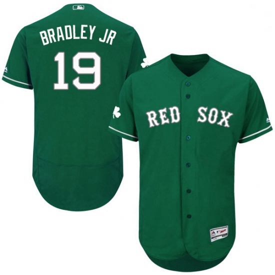 Mens Majestic Boston Red Sox 19 Jackie Bradley Jr Green Celtic Flexbase Authentic Collection MLB Jersey Mens Majestic Boston Red Sox 19 Jackie Bradley Jr Green Celtic Flexbase Authentic Collection MLB Jersey