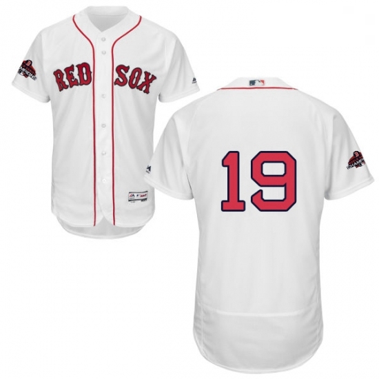 Mens Majestic Boston Red Sox 19 Jackie Bradley Jr White Home Flex Base Authentic Collection 2018 World Series Jersey Mens Majestic Boston Red Sox 19 Jackie Bradley Jr White Home Flex Base Authentic Collection 2018 World Series Jersey