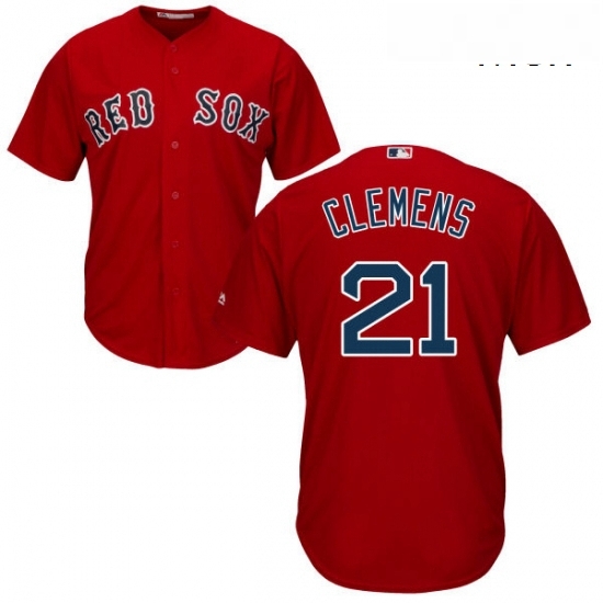 Mens Majestic Boston Red Sox 21 Roger Clemens Replica Red Alternate Home Cool Base MLB Jersey Mens Majestic Boston Red Sox 21 Roger Clemens Replica Red Alternate Home Cool Base MLB Jersey