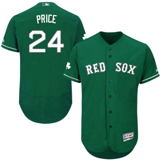 Mens Majestic Boston Red Sox 24 David Price Green Celtic Flexbase Authentic Collection MLB Jersey Mens Majestic Boston Red Sox 24 David Price Green Celtic Flexbase Authentic Collection MLB Jersey