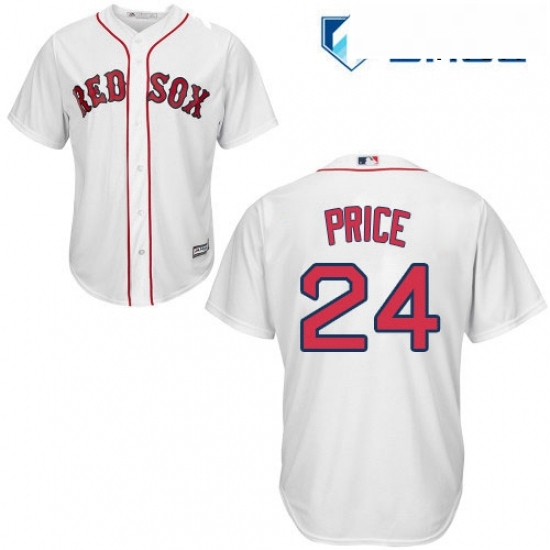 Mens Majestic Boston Red Sox 24 David Price Replica White Home Cool Base MLB Jersey Mens Majestic Boston Red Sox 24 David Price Replica White Home Cool Base MLB Jersey