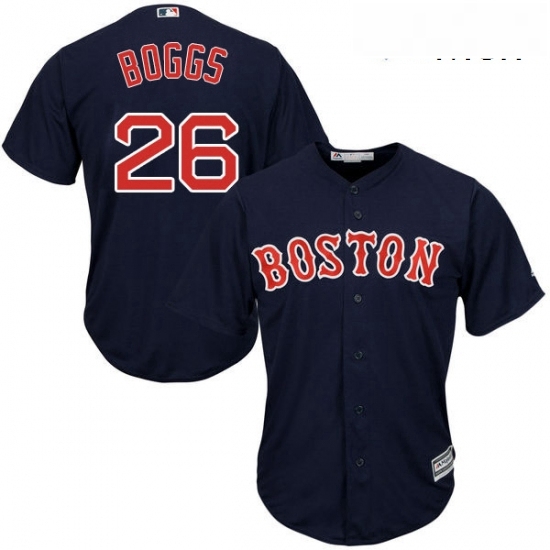 Mens Majestic Boston Red Sox 26 Wade Boggs Replica Navy Blue Alternate Road Cool Base MLB Jersey Mens Majestic Boston Red Sox 26 Wade Boggs Replica Navy Blue Alternate Road Cool Base MLB Jersey
