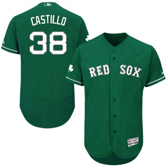 Mens Majestic Boston Red Sox 38 Rusney Castillo Green Celtic Flexbase Authentic Collection MLB Jersey Mens Majestic Boston Red Sox 38 Rusney Castillo Green Celtic Flexbase Authentic Collection MLB Jersey