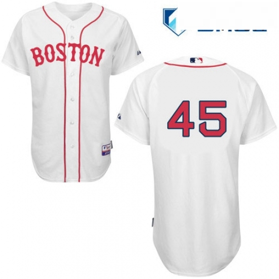 Mens Majestic Boston Red Sox 45 Pedro Martinez Authentic White New Cool Base MLB Jersey Mens Majestic Boston Red Sox 45 Pedro Martinez Authentic White New Cool Base MLB Jersey