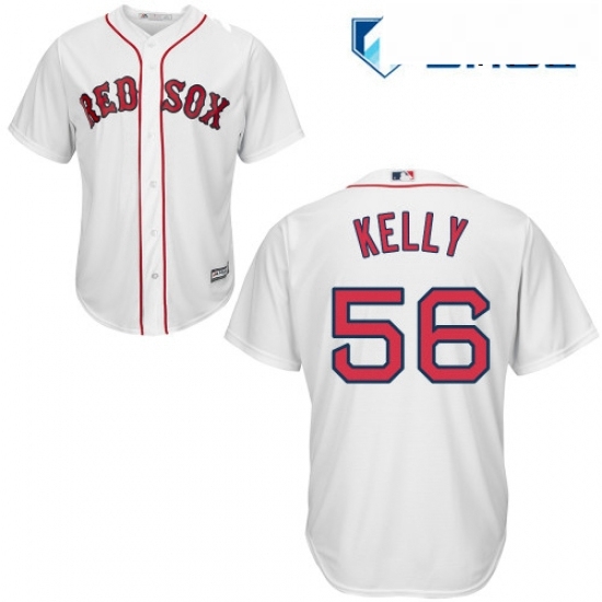 Mens Majestic Boston Red Sox 56 Joe Kelly Replica White Home Cool Base MLB Jersey Mens Majestic Boston Red Sox 56 Joe Kelly Replica White Home Cool Base MLB Jersey