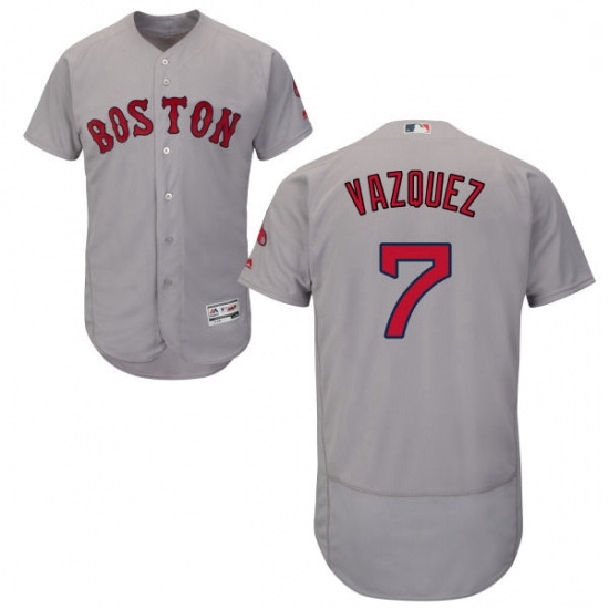 Mens Majestic Boston Red Sox 7 Christian Vazquez Grey Road Flex Base Authentic Collection MLB Jersey Mens Majestic Boston Red Sox 7 Christian Vazquez Grey Road Flex Base Authentic Collection MLB Jersey