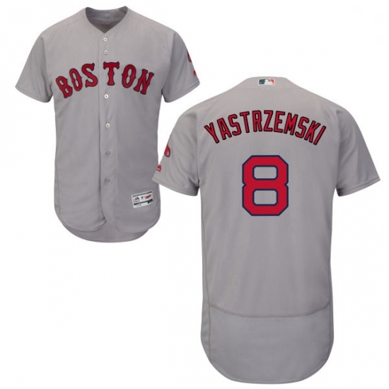 Mens Majestic Boston Red Sox 8 Carl Yastrzemski Grey Road Flex Base Authentic Collection MLB Jersey Mens Majestic Boston Red Sox 8 Carl Yastrzemski Grey Road Flex Base Authentic Collection MLB Jersey