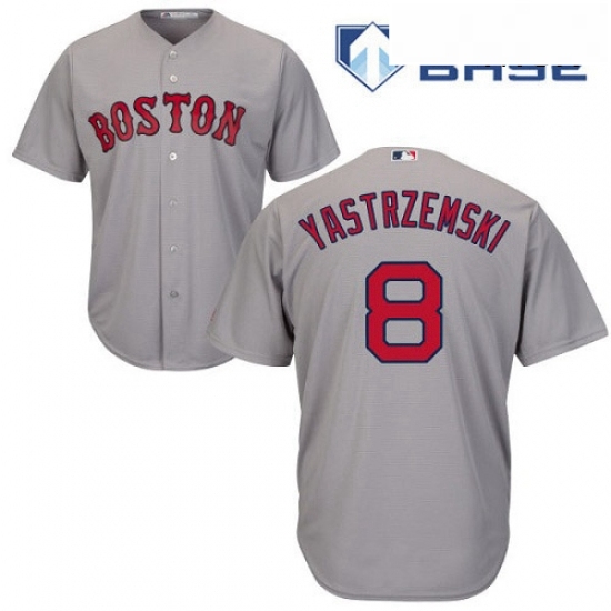 Mens Majestic Boston Red Sox 8 Carl Yastrzemski Replica Grey Road Cool Base MLB Jersey Mens Majestic Boston Red Sox 8 Carl Yastrzemski Replica Grey Road Cool Base MLB Jersey