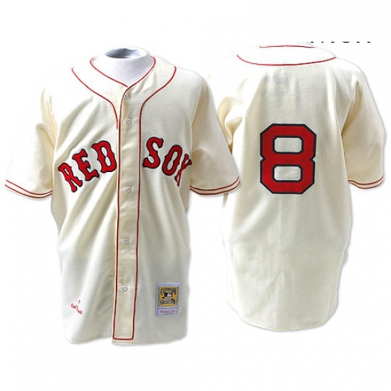 Mens Mitchell and Ness 1967 Boston Red Sox 8 Carl Yastrzemski Replica Cream Throwback MLB Jersey Mens Mitchell and Ness 1967 Boston Red Sox 8 Carl Yastrzemski Replica Cream Throwback MLB Jersey