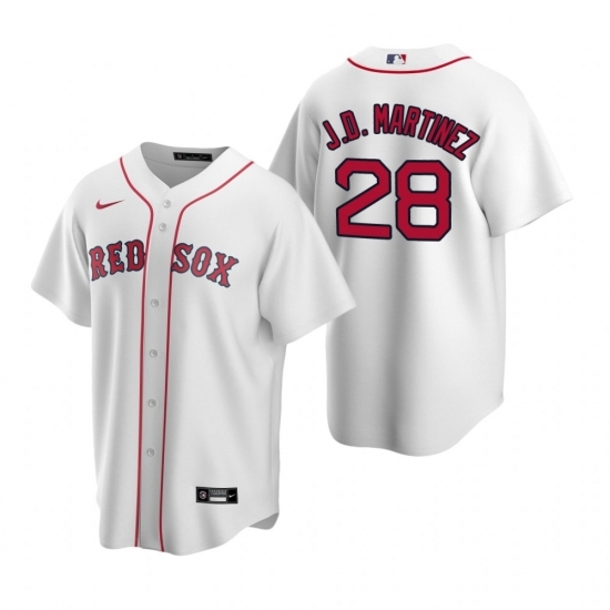 Mens Nike Boston Red Sox 28 JD Martinez White Home Stitched Baseball Jersey Mens Nike Boston Red Sox 28 JD Martinez White Home Stitched Baseball Jersey