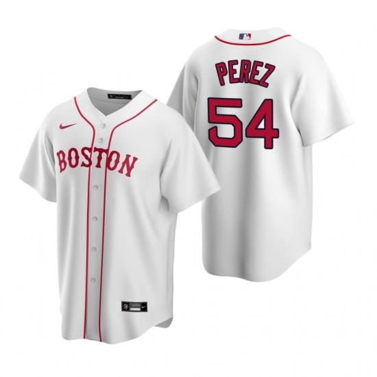 Mens Nike Boston Red Sox 54 Martin Perez White Alternate Stitched Baseball Jersey Mens Nike Boston Red Sox 54 Martin Perez White Alternate Stitched Baseball Jersey