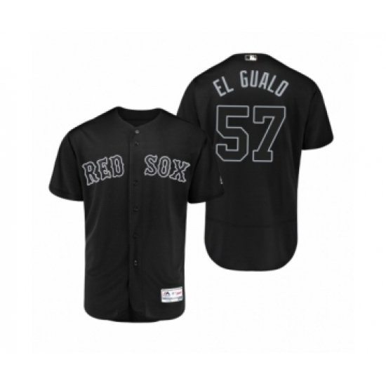 Men's Red Sox #57 Eduardo Rodriguez El Gualo Black 2019 Players Weekend Authentic Jersey Men's Red Sox #57 Eduardo Rodriguez El Gualo Black 2019 Players Weekend Authentic Jersey