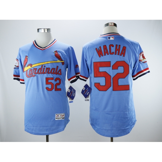 Men's St.Louis Cardinals #52 Michael Wacha Light Blue Cooperstown Collection Flexbase Stitched MLB Jersey Men's St.Louis Cardinals #52 Michael Wacha Light Blue Cooperstown Collection Flexbase Stitched MLB Jersey