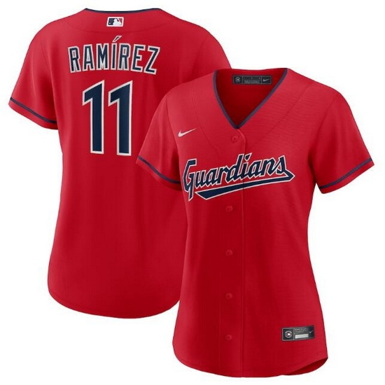 Women Cleveland Guardians 11 Jos E9 Ram EDrez Stitched Baseball Jersey Women Cleveland Guardians 11 Jos E9 Ram EDrez Stitched Baseball Jersey