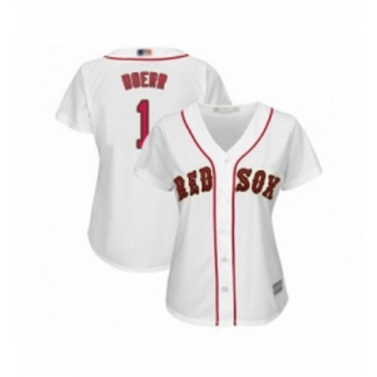 Womens Boston Red Sox 1 Bobby Doerr Authentic White 2019 Gold Program Cool Base Baseball Jersey Womens Boston Red Sox 1 Bobby Doerr Authentic White 2019 Gold Program Cool Base Baseball Jersey