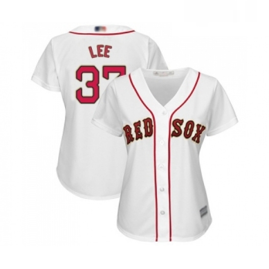 Womens Boston Red Sox 37 Bill Lee Authentic White 2019 Gold Program Cool Base Baseball Jersey Womens Boston Red Sox 37 Bill Lee Authentic White 2019 Gold Program Cool Base Baseball Jersey