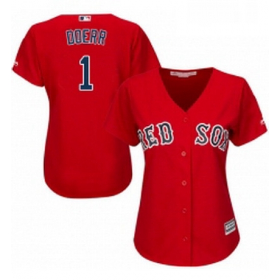 Womens Majestic Boston Red Sox 1 Bobby Doerr Authentic Red Alternate Home MLB Jersey Womens Majestic Boston Red Sox 1 Bobby Doerr Authentic Red Alternate Home MLB Jersey