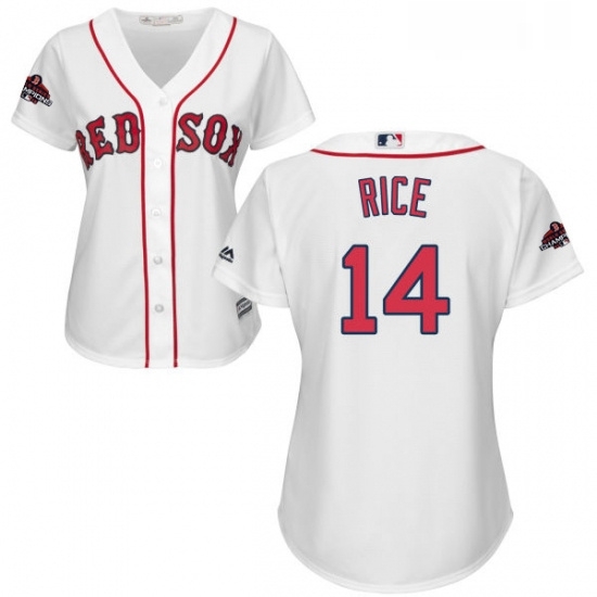 Womens Majestic Boston Red Sox 14 Jim Rice Authentic White Home 2018 World Series Champions MLB Jersey Womens Majestic Boston Red Sox 14 Jim Rice Authentic White Home 2018 World Series Champions MLB Jersey