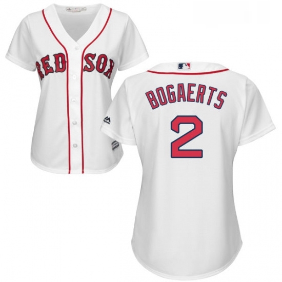 Womens Majestic Boston Red Sox 2 Xander Bogaerts Authentic White Home MLB Jersey Womens Majestic Boston Red Sox 2 Xander Bogaerts Authentic White Home MLB Jersey