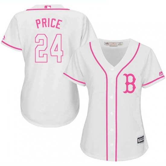 Womens Majestic Boston Red Sox 24 David Price Authentic White Fashion MLB Jersey Womens Majestic Boston Red Sox 24 David Price Authentic White Fashion MLB Jersey