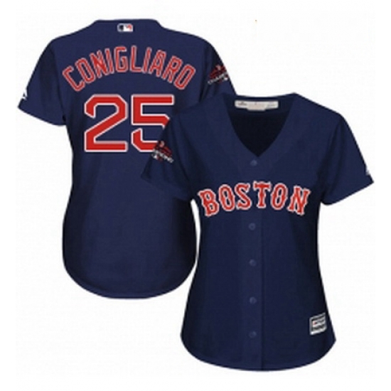 Womens Majestic Boston Red Sox 25 Tony Conigliaro Authentic Navy Blue Alternate Road 2018 World Series Champions MLB Jersey Womens Majestic Boston Red Sox 25 Tony Conigliaro Authentic Navy Blue Alternate Road 2018 World Series Champions MLB Jersey