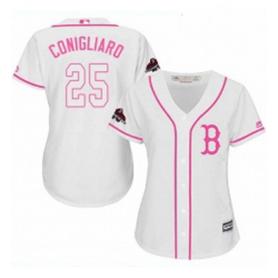 Womens Majestic Boston Red Sox 25 Tony Conigliaro Authentic White Fashion 2018 World Series Champions MLB Jersey Womens Majestic Boston Red Sox 25 Tony Conigliaro Authentic White Fashion 2018 World Series Champions MLB Jersey