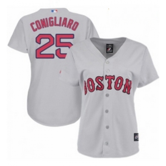 Womens Majestic Boston Red Sox 25 Tony Conigliaro Replica Grey Road MLB Jersey Womens Majestic Boston Red Sox 25 Tony Conigliaro Replica Grey Road MLB Jersey