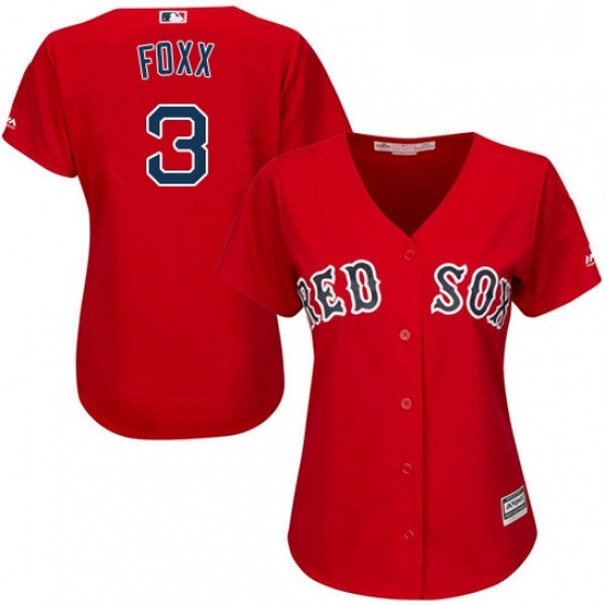 Womens Majestic Boston Red Sox 3 Jimmie Foxx Authentic Red Alternate Home MLB Jersey Womens Majestic Boston Red Sox 3 Jimmie Foxx Authentic Red Alternate Home MLB Jersey