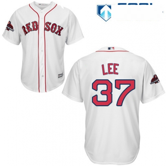 Womens Majestic Boston Red Sox 37 Bill Lee Authentic White Fashion 2018 World Series Champions MLB Jersey Womens Majestic Boston Red Sox 37 Bill Lee Authentic White Fashion 2018 World Series Champions MLB Jersey