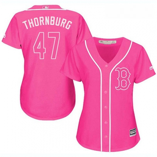 Womens Majestic Boston Red Sox 47 Tyler Thornburg Authentic Pink Fashion MLB Jersey Womens Majestic Boston Red Sox 47 Tyler Thornburg Authentic Pink Fashion MLB Jersey