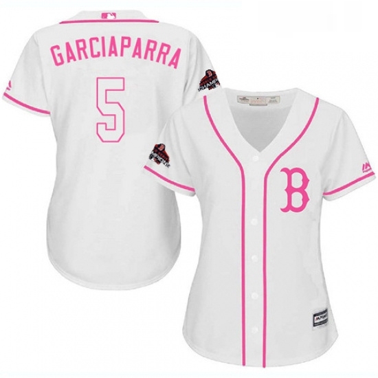 Womens Majestic Boston Red Sox 5 Nomar Garciaparra Authentic White Fashion 2018 World Series Champions MLB Jersey Womens Majestic Boston Red Sox 5 Nomar Garciaparra Authentic White Fashion 2018 World Series Champions MLB Jersey