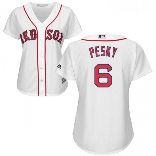 Womens Majestic Boston Red Sox 6 Johnny Pesky Authentic White Home MLB Jersey Womens Majestic Boston Red Sox 6 Johnny Pesky Authentic White Home MLB Jersey