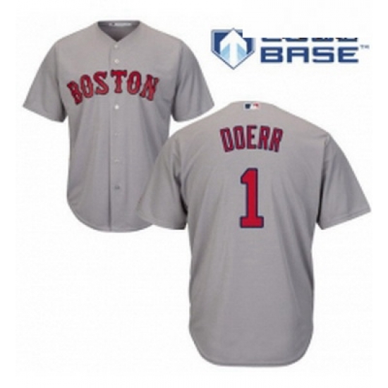 Youth Majestic Boston Red Sox 1 Bobby Doerr Replica Grey Road Cool Base MLB Jersey Youth Majestic Boston Red Sox 1 Bobby Doerr Replica Grey Road Cool Base MLB Jersey