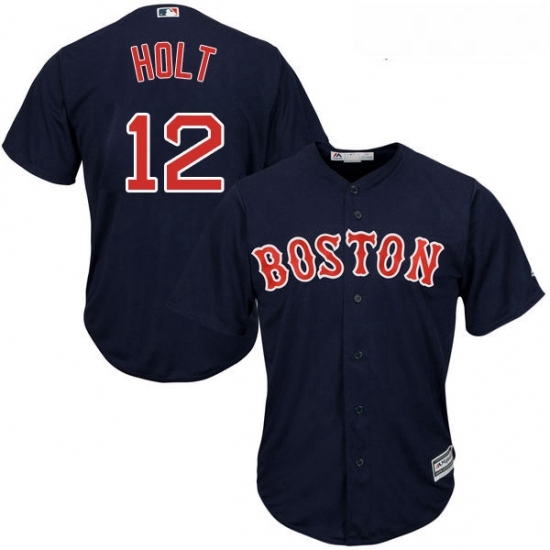 Youth Majestic Boston Red Sox 12 Brock Holt Replica Navy Blue Alternate Road Cool Base MLB Jersey Youth Majestic Boston Red Sox 12 Brock Holt Replica Navy Blue Alternate Road Cool Base MLB Jersey