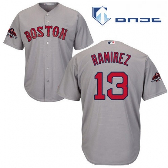 Youth Majestic Boston Red Sox 13 Hanley Ramirez Authentic Grey Road Cool Base 2018 World Series Champions MLB Jersey Youth Majestic Boston Red Sox 13 Hanley Ramirez Authentic Grey Road Cool Base 2018 World Series Champions MLB Jersey