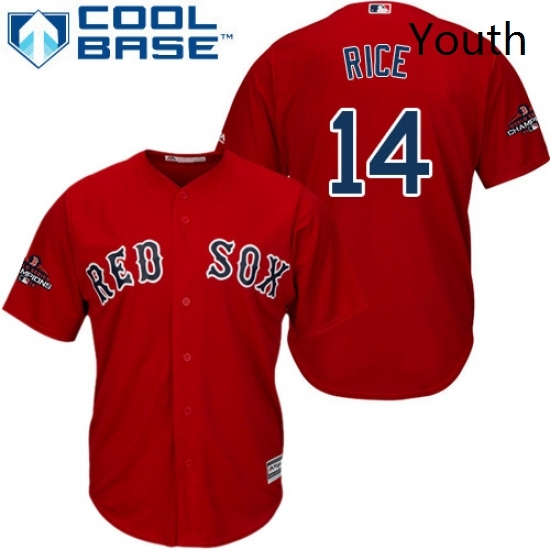 Youth Majestic Boston Red Sox 14 Jim Rice Authentic Red Alternate Home Cool Base 2018 World Series Champions MLB Jersey Youth Majestic Boston Red Sox 14 Jim Rice Authentic Red Alternate Home Cool Base 2018 World Series Champions MLB Jersey